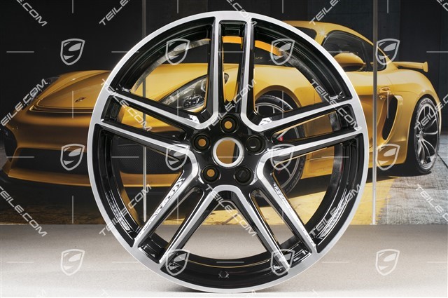 20-inch wheel rim "Macan Turbo", 10J x 20 ET19, CMS, Jet Black