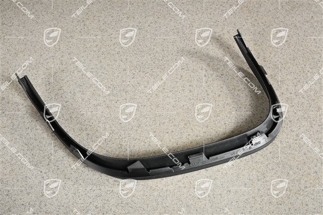 Cover trim, Rear bumper, Black, L