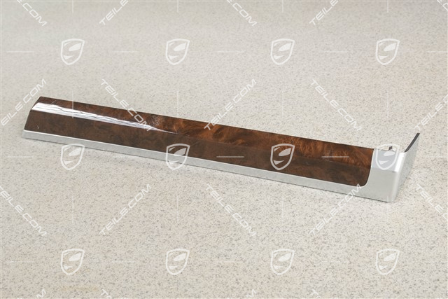 Zierleiste für tür, hinten, verkleidung, Nussbaumwurzel, Hochglänzend, L