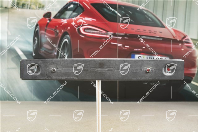 Front bumper number / Licence plate support, small, Black