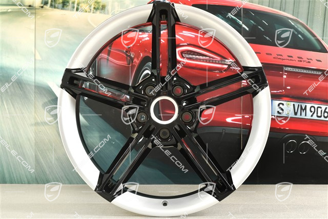 21-inch wheel rim Mission E Design, 9,5J x 21 ET60, diamond silver + black