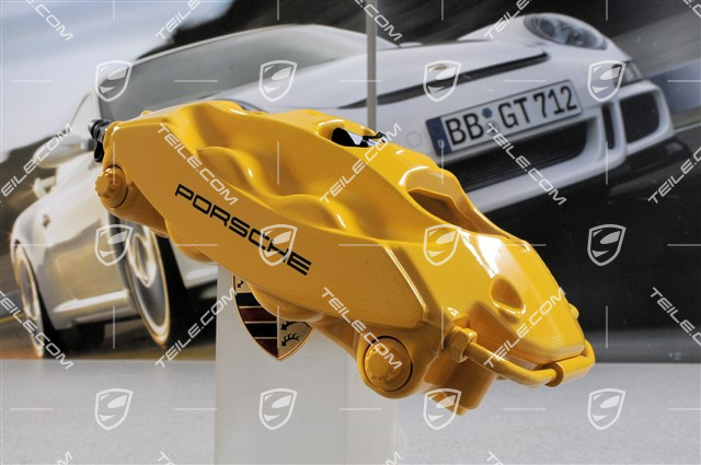 Festsattel / Bremssattel, PCCB, gelb, Panamera S/GTS/Turbo/Turbo S, L Festsattel / Bremssattel, PCCB, gelb, Panamera S/GTS/Turbo/Turbo S, L