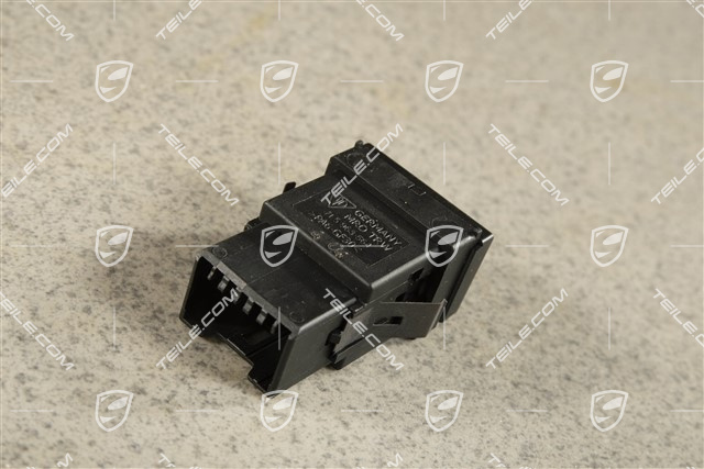 Seat heater switch, black matte, R