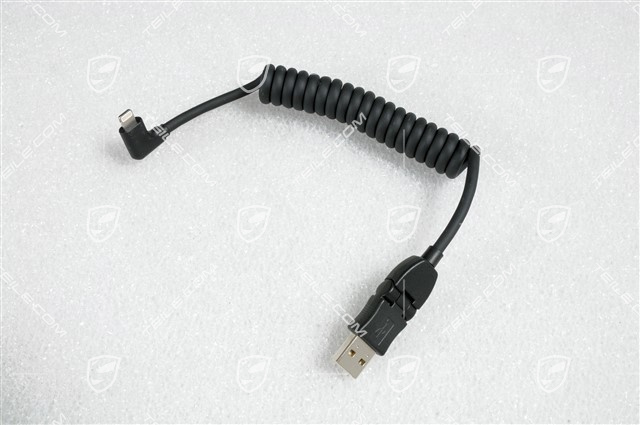 USB - smartphone kabel ładujący (z wtyczką Apple Lightning®), do ładowania iPhone / iPad'a i do odtwarzania muzyki (sterowanie przez kierownicę i PCM od wer. 3.1 / pojazdy od 06/2011) USB - smartphone kabel ładujący (z wtyczką Apple Lightning®), do ładowania iPhone / iPad'a i do odtwarzania muzyki (sterowanie przez kierownicę i PCM od wer. 3.1 / pojazdy od 06/2011)
