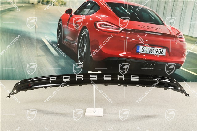 Cover upper with "PORSCHE" logo, Black