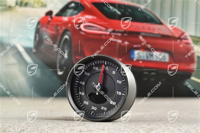 Stoppuhr in Schwarz mit rotem Zeiger, Sport Chrono