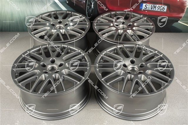 20-inch RS Spyder wheel set, 9J x 20 ET57, Platinum satin-mat