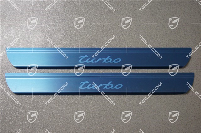 Einstiegleiste, Edelstahl, Schriftzug "Turbo" Einstiegleiste, Edelstahl, Schriftzug "Turbo"