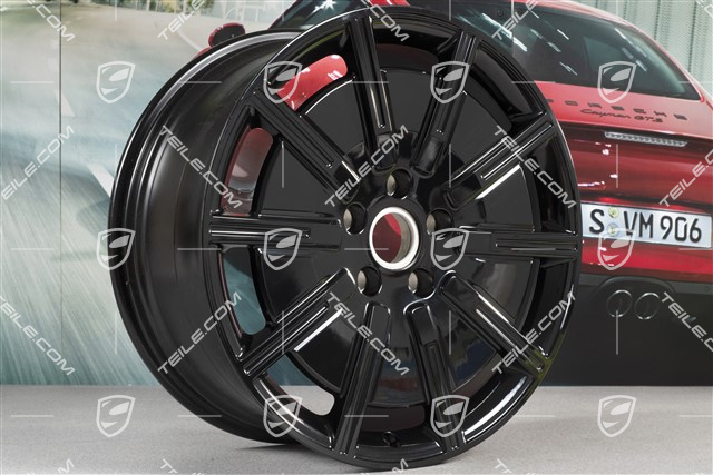 20" Taycan Sport Aero Felgensatz, 9J x 20 ET54 + 11J x 20 ET60, schwarz hochglanz