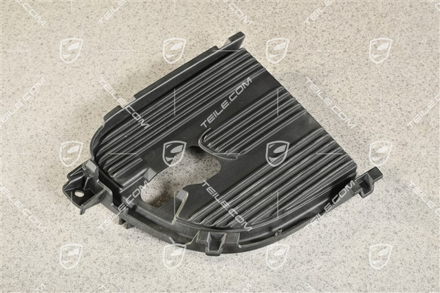 C4, Air inlet / duct / guide cover, lateral, Black matte, R