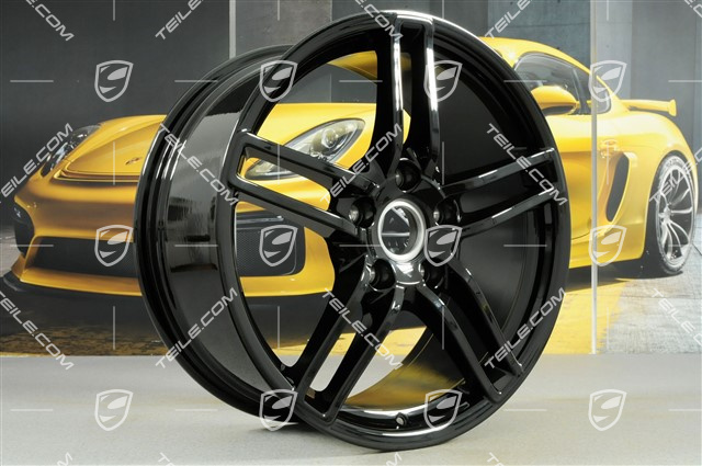 19" Felga Carrera, 8,5J x 19 ET54, czarny wysoki połysk