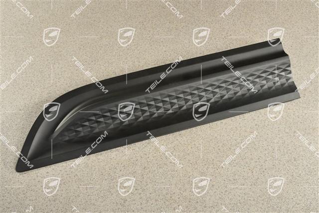 Rear door cover / trim, Matt black, L