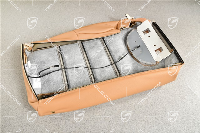 Lehnenbezug, Glattleder, Rücksitz / Rückenlehne, Sitzheizung, Sandbeige, L