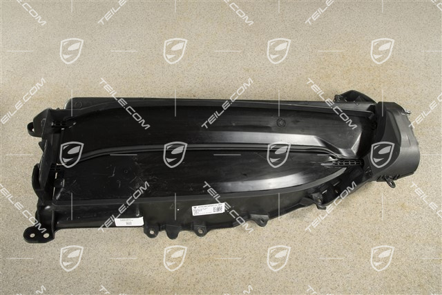 Radiator grille shutter / cooling air controls flap,ventilation grille, black matte, L