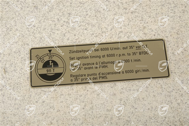 Klebeschild, Zündzeitpunkt