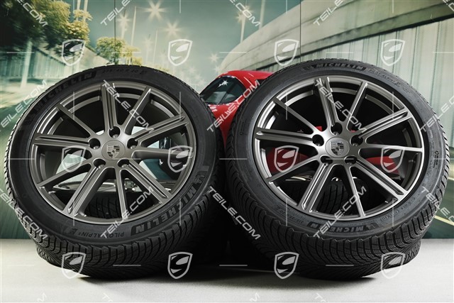 20-inch Panamera Turbo Winter wheel set, wheel rims 9,5J x 20 ET71 + 10,5J x 20 ET71 + Michelin Pilot Alpin 5 winter tyres 275/40 R20 + 315/35 R20, Turbonit