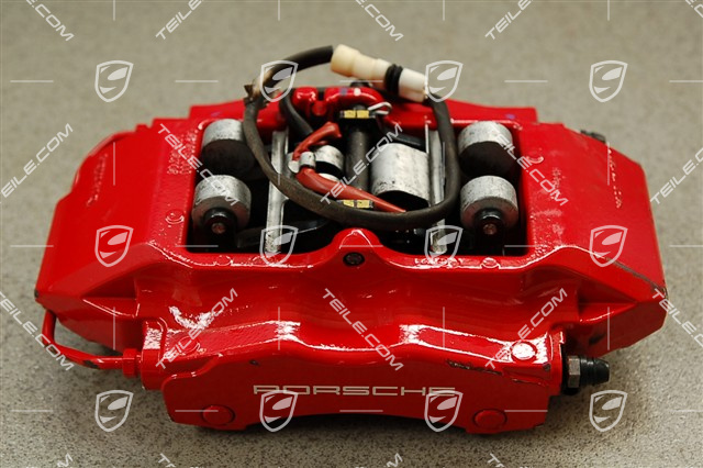 Festsattel ohne Belag, rot, 4S / Turbo, L Festsattel ohne Belag, rot, 4S / Turbo, L