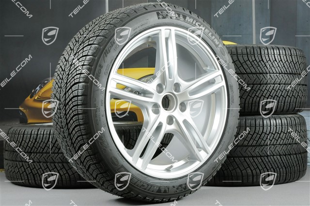20-inch winter wheels set "Panamera Turbo", rims 9,5 J x 20 ET71 + 10,5 J x 20 ET71 + NEW Michelin Pilot Alpin 4 winter tires 275/40 R20 + 315/35 R20