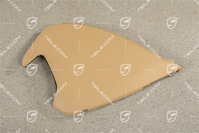 Dashboard trim side cover, Luxor beige, R