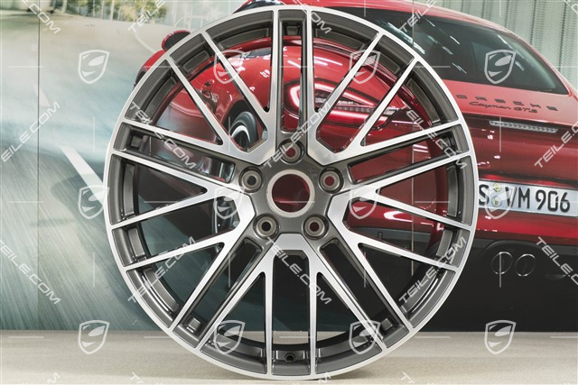 21" Felga Turbo V, 11J x 21 ET66, Titan