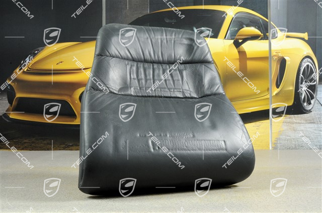 Back seat cushion, drapped leather, leather damaged, R Back seat cushion, drapped leather, leather damaged, R