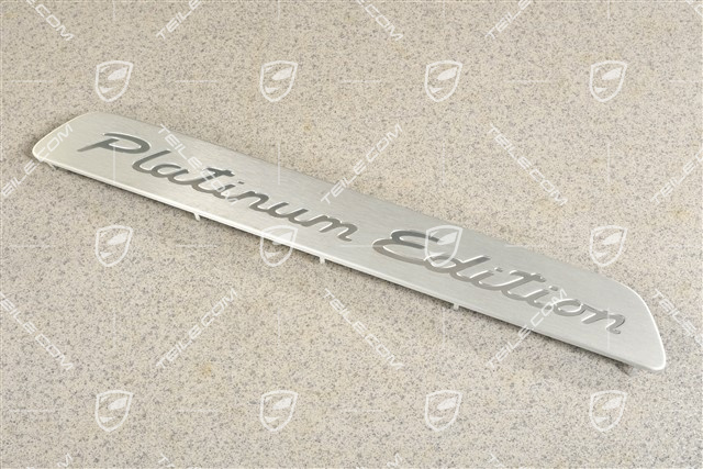 Blende, Einstiegleiste, Vorne, Aluminium-gebürstet, Platinum, L=R