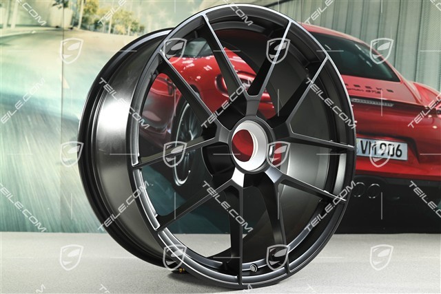 20" Felge "Carrera GTS", Zentralverschluss, 8,5J x 20 ET50, schwarz seidenmatt