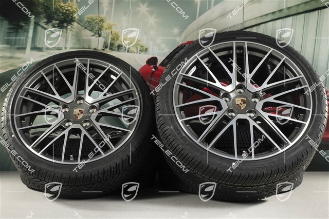 20/21-inch Turbo V winter wheel set, wheel rims 8,5J x 20 ET40 + 11J x 21 ET66 + NEW Goodyear winter tyres 245/35 R20 + 305/30 R21