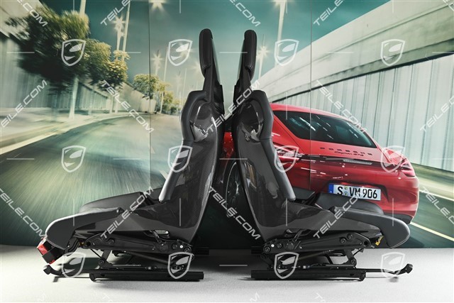 GT3 / GT3RS Schalensitze, Carbon, schwarz, Weissach RS, Satz, L+R