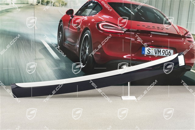 Zierleiste Heckklappe, komplett, Aluminium Paket, Reserverad