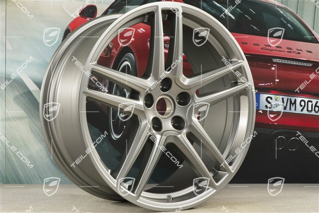 20" Felge "Macan Turbo", 9J x 20 ET26, CMS, platinum seidenmatt