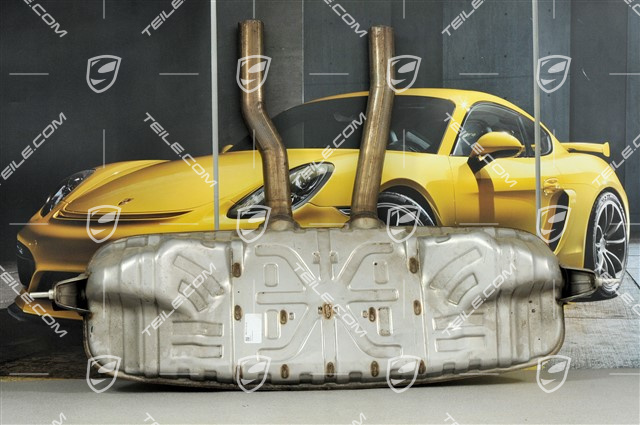 Rear muffler, D9L, 4.5L V8 biturbo Rear muffler, D9L, 4.5L V8 biturbo