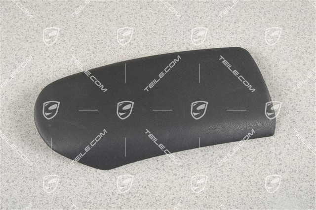 Console cover, leatherette, Black