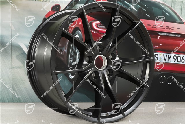 20" Felge Carrera S (IV), 11J x 20 ET56, für den 991.2 C4/C4S / Winterbetrieb, Schwarz Seiden matt