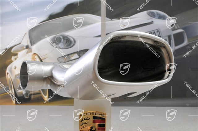 Tail pipe, oval, Boxster, Boxster / Cayman basic Version Tail pipe, oval, Boxster, Boxster / Cayman basic Version