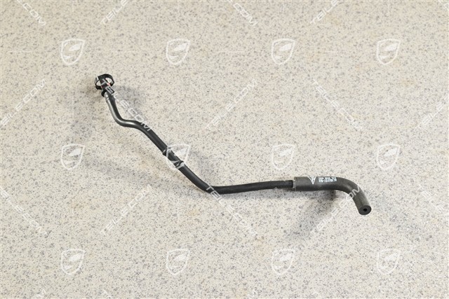 Control line for turbocharger vaccum unit
