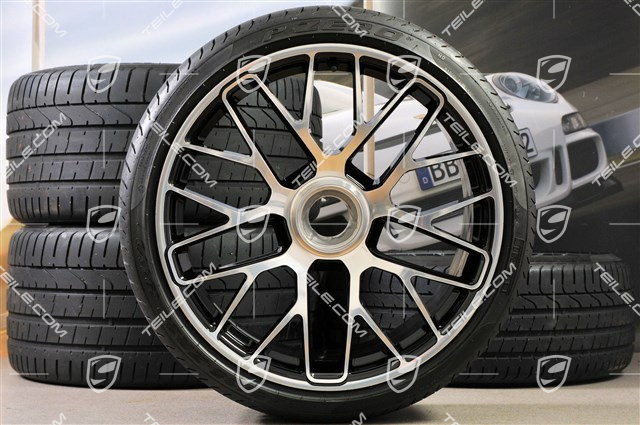 20" Koła letnie komplet Turbo S, felgi 9J x 20 ET51 + 11,5J x 20 ET56, opony letnie 245/35 ZR20 + 305/30 ZR20, z czujnikami ciśnienia RDK
