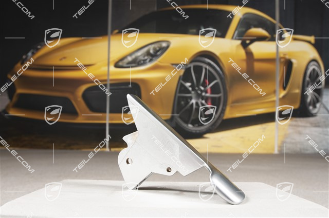 Griff / Öffnungshebel für Kofferraumdeckel, Hinten, Silber