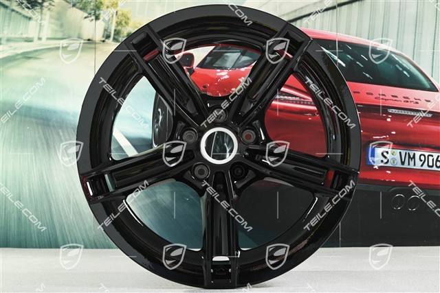 21" felga Mission E Design, 9,5J x 21 ET60, czarny wysoki połysk