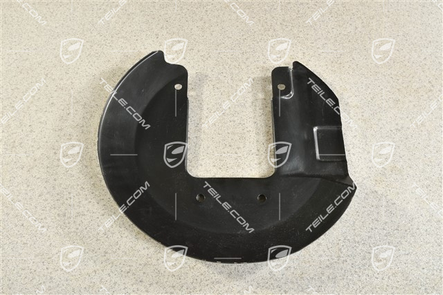 Front axle disc brake protective plate, L