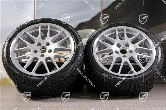 20-inch RS Spyder winter wheel set, wheels: 9,5J x 20 ET65 + 10,5J x 20 ET65 + Pirelli winter tyres 255/40 R20 + 285/35 R20, without TPM sensors