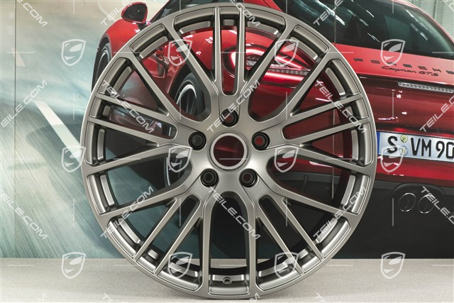 21-inch Panamera Exclusive Design Sport wheel rim, 9,5J x 21 ET71, Platinum