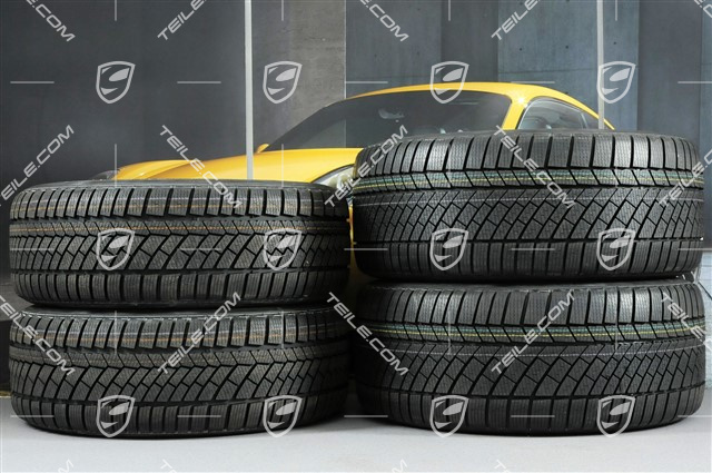 19" winter wheel set Cayman S, wheel rims (mint condition) 8J x 19 ET57 + 9,5J x 19 ET45 + NEW winter tyres Continental WinterContact TS 830P 235/40 R19 + 265/40 R19, without TPMS, SportClassic Exclusive Design