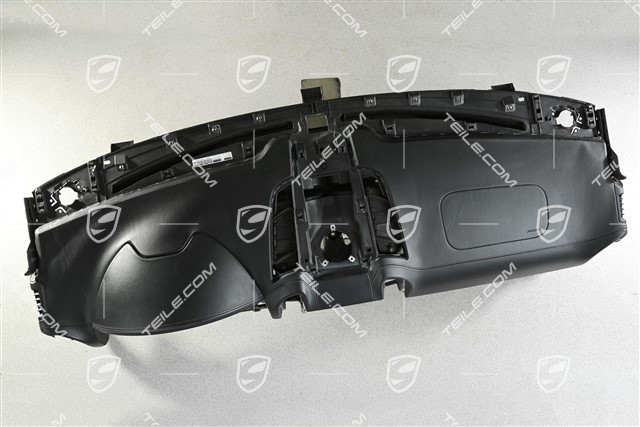 Dashboard trim, leather, black, damaged leather