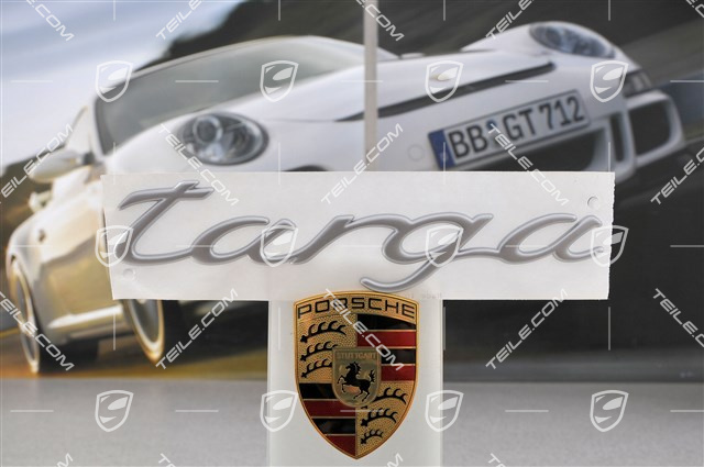 "TARGA" logo, lacquered, aluminium satin finish "TARGA" logo, lacquered, aluminium satin finish