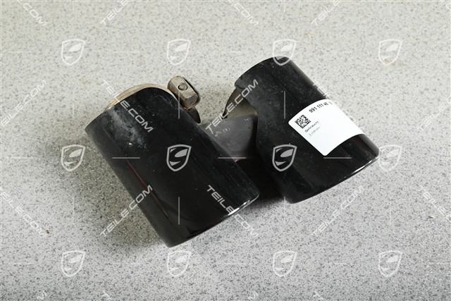 Endrohr, GTS, Schwarz, L