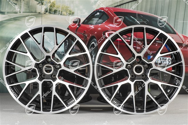 20-inch alloy wheel RS-Spyder Design, 9J x 20 H2 ET 26 + 10J x 20 H2 ET19, black high gloss