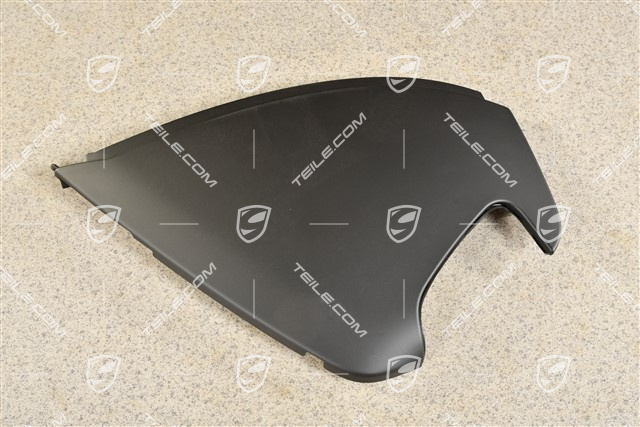 Dashboard trim side cover, Black, L