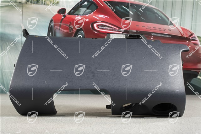 Dashboard trim lower part, Leatherette, Sea blue