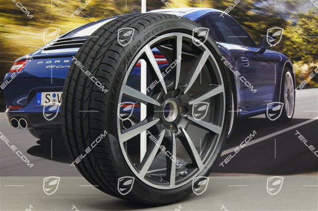 20" summer wheel set Carrera Classic II, wheel 8,5J x 20 ET51 + 11J x 20 ET52 + Tyres 245/35 ZR20 + 305/30 ZR20, TPMS